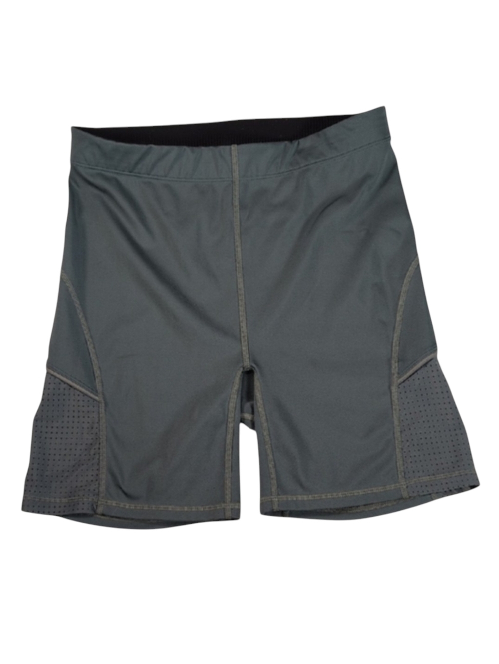 Fabletics Green Bike Shorts with Mesh Side Panel Size Med *Please Read